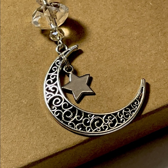 Rear view mirror charm crescent moon. - Picture 2 of 2